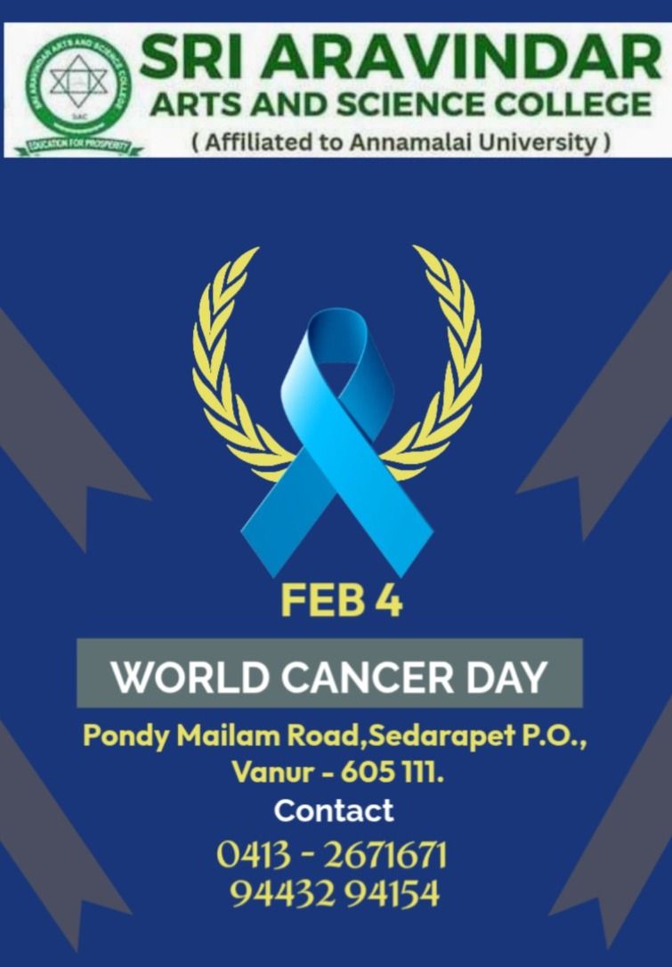 World Cancer Day feb-4 (Awareness Program Conducted by Department of Chemistry